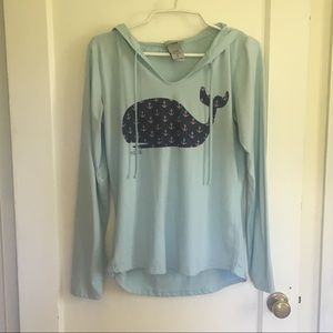 Light blue hoodie